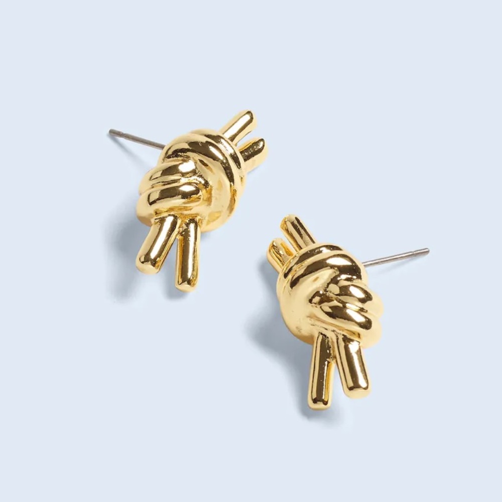 BNWT Madewell Knotted Medium Stud Earrings